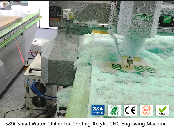 Small Water Chiller for Cooling Acrylic CNC Engraving Machine in Malaysia