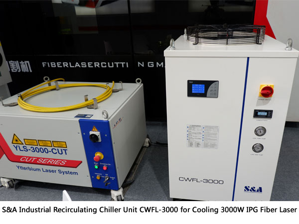 industrial recirculating chiller unit for fiber laser