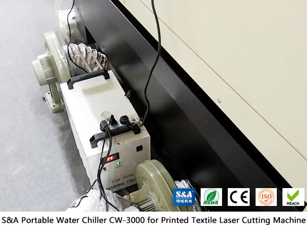 Portable Water Chiller CW-3000 for Printed Textile Laser Cutting Machine