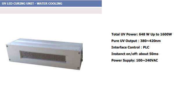 UV LED curing unit specification
