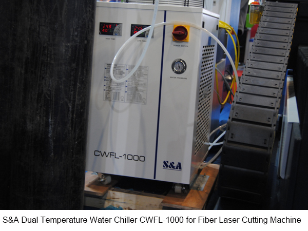Dual Temperature Water Chiller CWFL-1000 for Israel Fiber Laser Cutting Machine