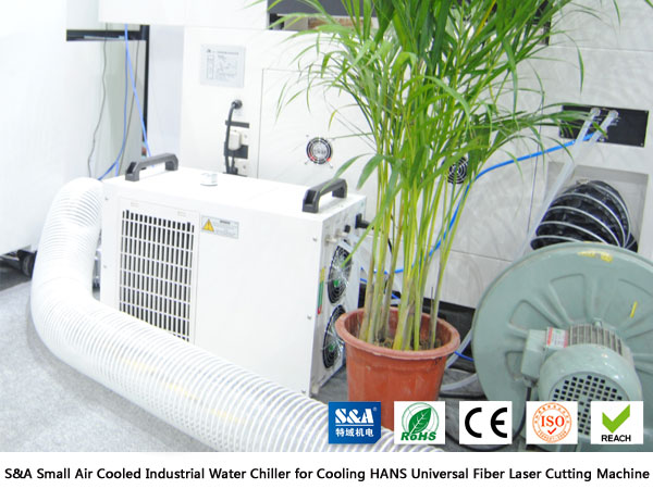 Small Air Cooled Industrial Water Chiller for Cooling HANS Universal Fiber Laser Cutting Machine