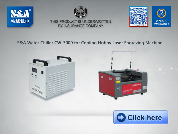 hobby laser machine water chiller cw3000
