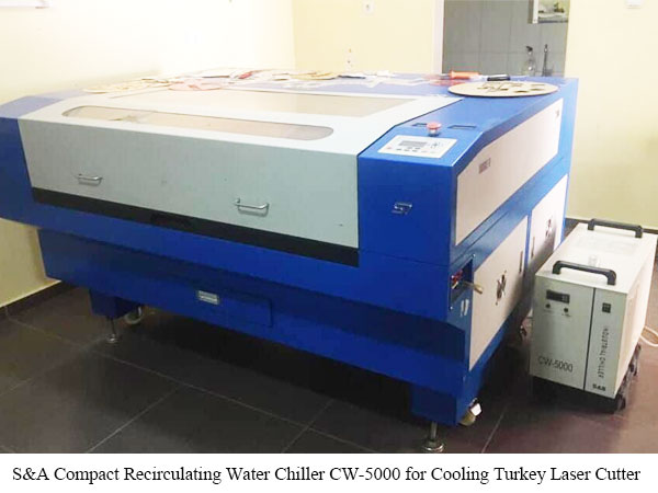 Compact Recirculating Water Chiller CW5000 for Cooling Turkey Laser Cutter - S&A Teyu Chiller