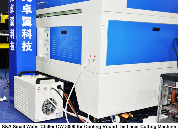 Small Water Chiller CW-3000 for Cooling Round Die Laser Cutting Machine