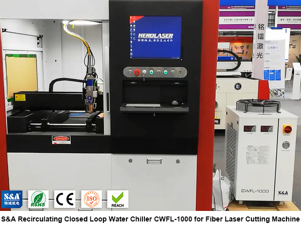 recirculating closed loop water chiller