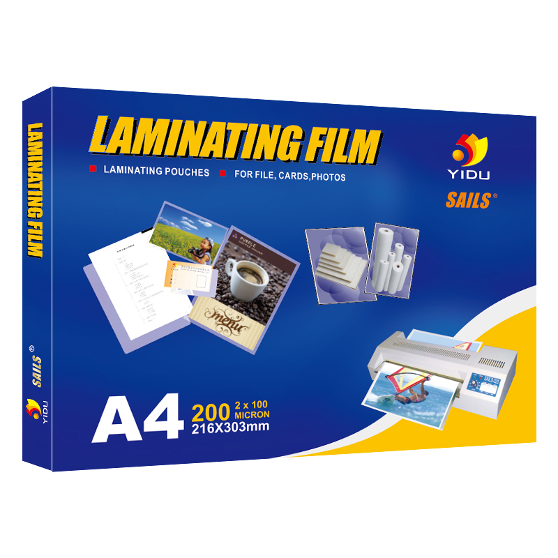 YIDU SAILS - yidu 60 micron 75 micron Velvet Thermal Lamination Film Glossy  Laminating Pouch Film