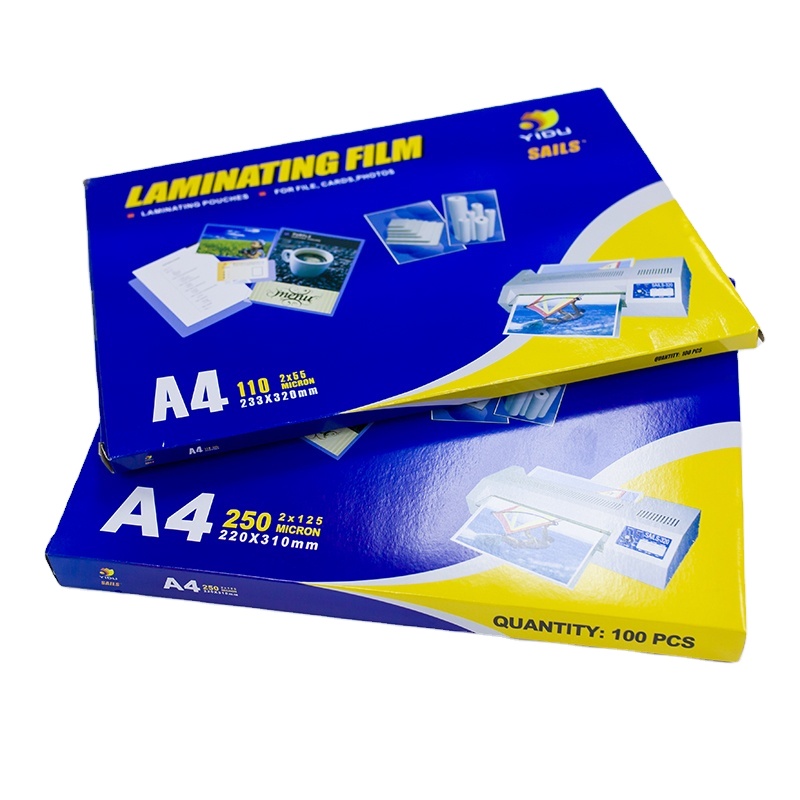 YIDU SAILS yidu A4 SIZE 216*303 125 micron PET EVA Laminating film