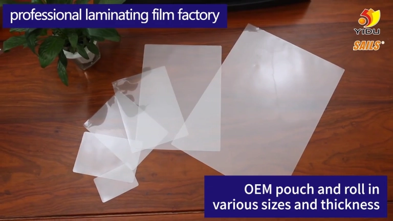 YIDU SAILS - a4 size hot laminating film pouch for real sails brand Glossy  Laminating Pouch Film