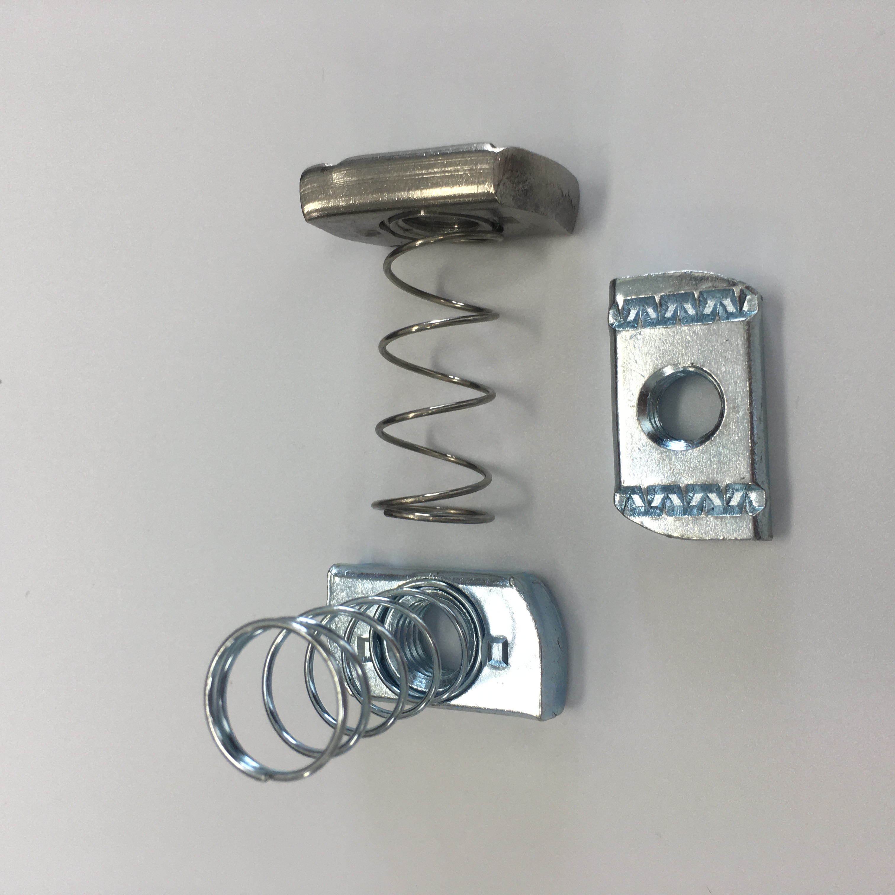 XYSTRUT M10, 3/8" Spring Channel Nut Sliver Strut Channel Spring Nut