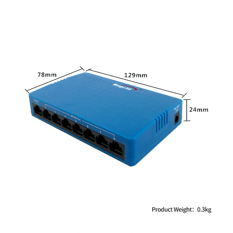 10/100M Reverse POE Switch output 12V supply for epon and gpon 3 port  reverse power