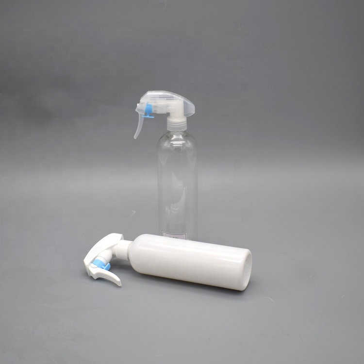 300ml 400ml Transparent and White Cosmetic Packaging PET Plastic Spray Bottle