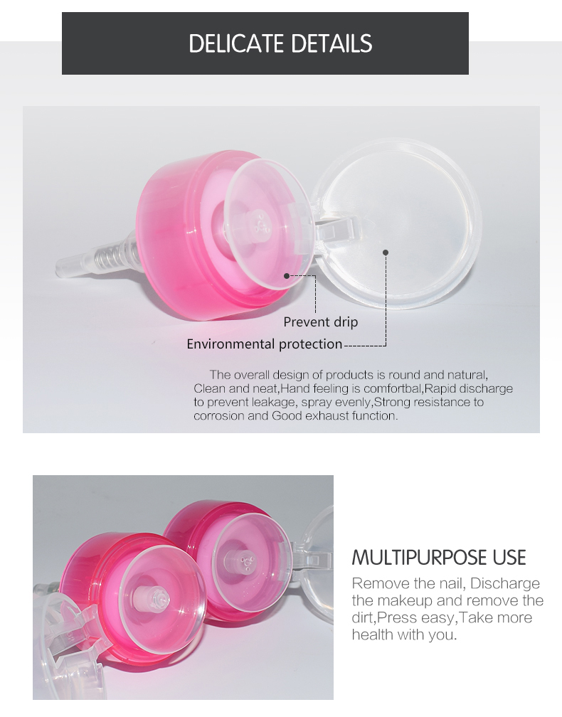 Beauty care Nail Polish Liquid Pump For Plastic Bottle