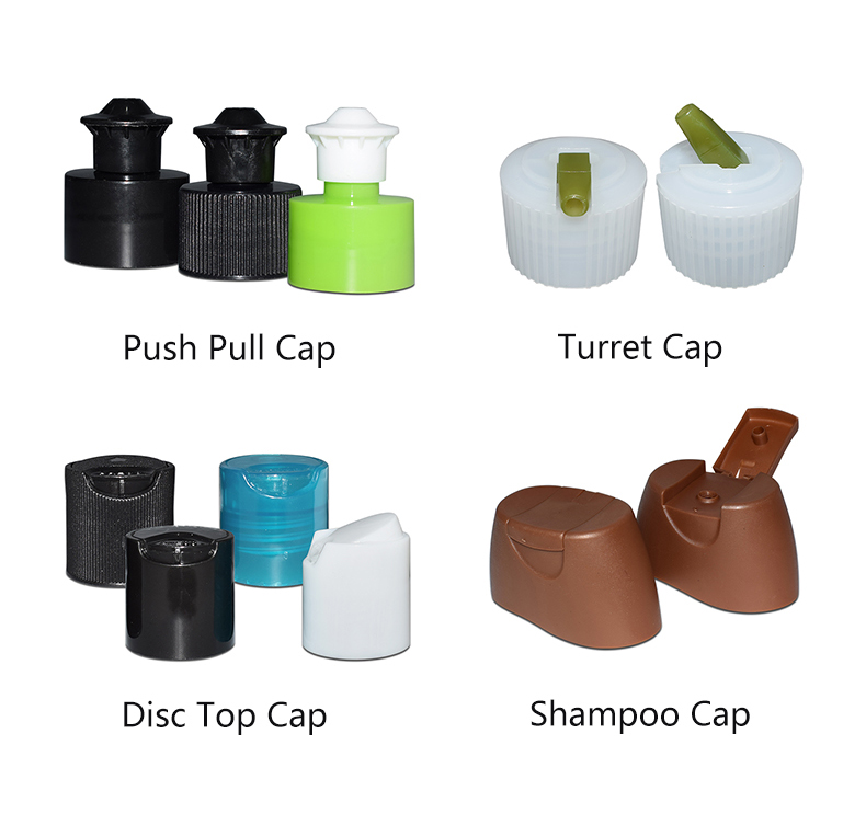 Various Style Plastic Cosmetic Metal Screw Bottle Cap