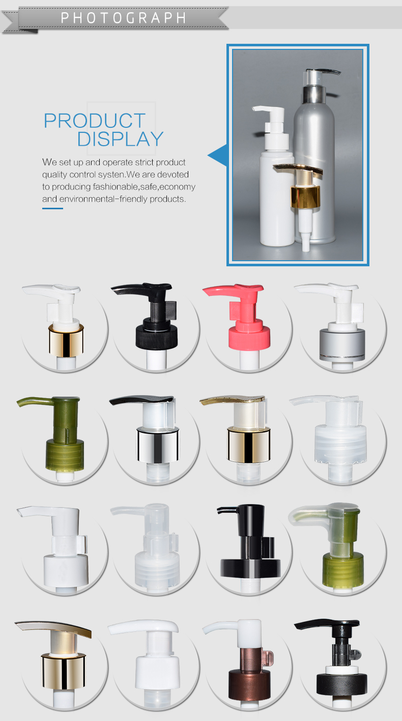Standard Soap Hand Lotion Dispensers Plastic Lotion Pump