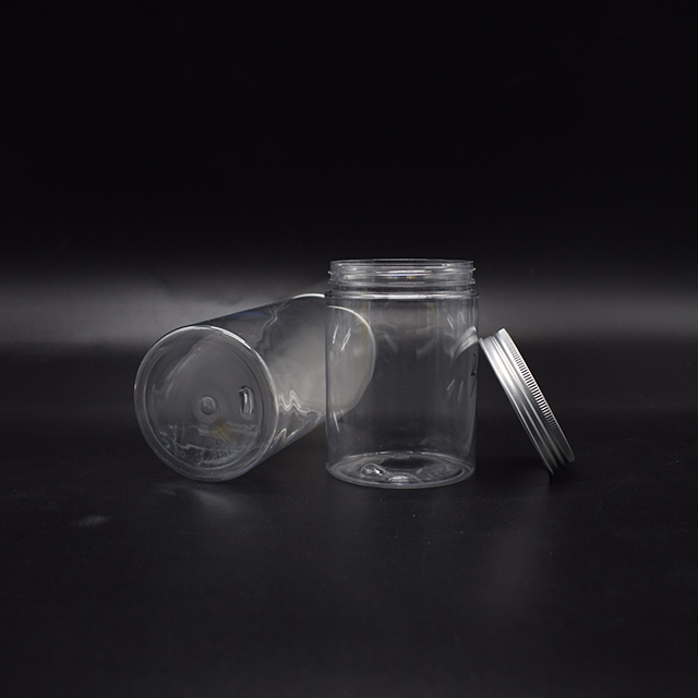 50ml/80ml/100ml/150ml/200ml/250ml/500ml Small Order Quantity Dry Food/Face Cream/Pomade Seal PET Plastic Jar