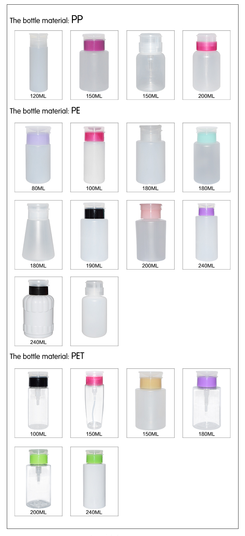 Wholesale empty nail polish bottles accept custom order