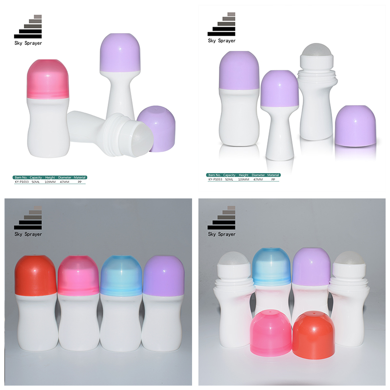 Wholesale 75ml empty round glass perfume roll on bottle