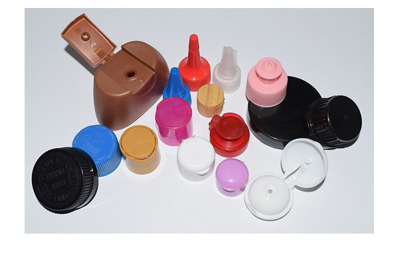 Black Flip Top Snap On Cosmetic Skin Care Package Plastic Shampoo Bottle Caps