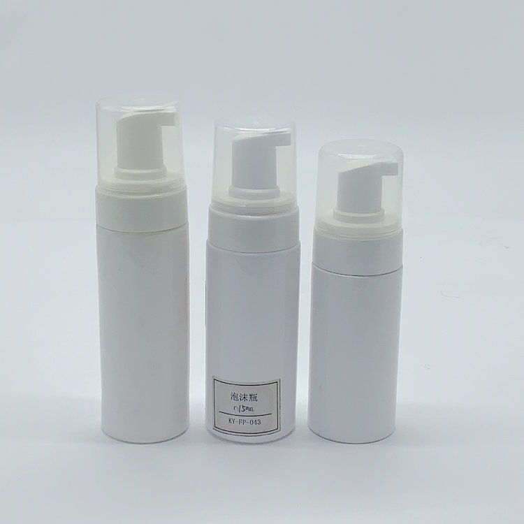 Custom Screen Printing 120ml 150ml 180ml Cleanser Packing White PP Empty Foam Pump Bottles