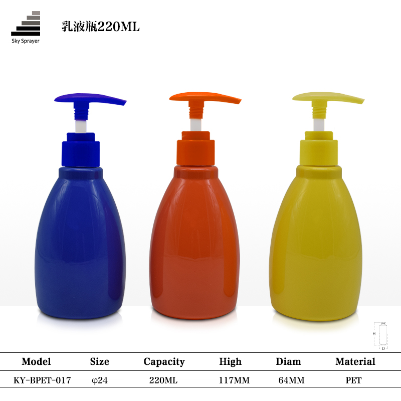 Private Label Empty Round Cosmetic Pet Plastic Soap Lotion Pump Bottle for Shampoo