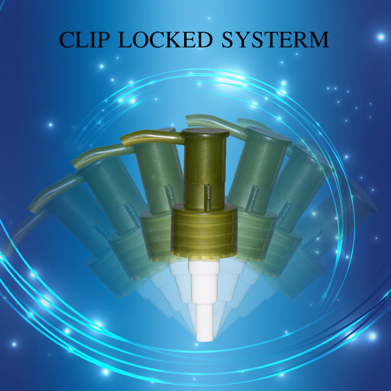 Classic Hand Clip Locked Plastic Lotion Pump