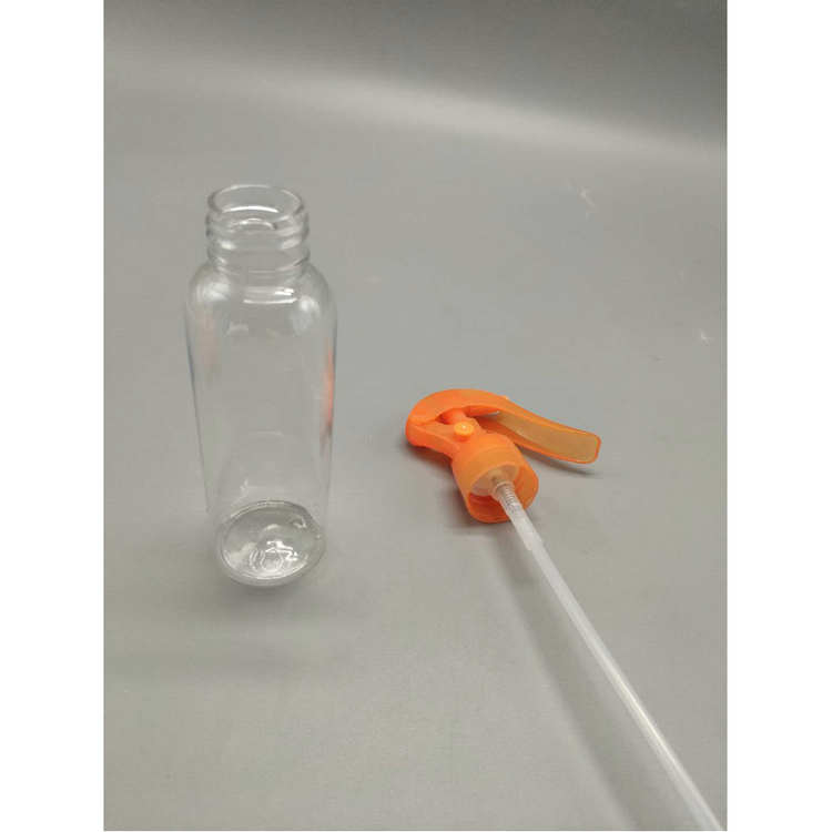 Customized 100ml Transparent White Trigger Plastic Spray Bottles