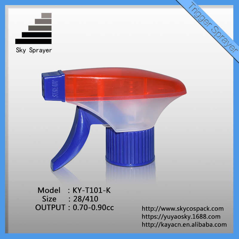 Household Red And Blue Manual Plastic Trigger Sprayer