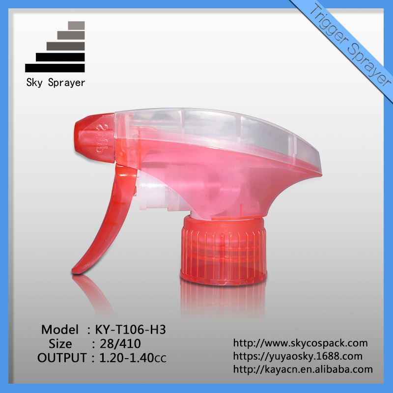 New Premium Red And Clear Hand Held Plastic Trigger Sprayer