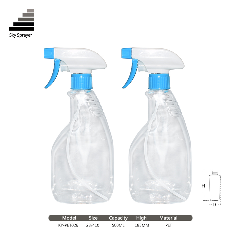 500ML Recycled Pet Plastic Spray Bottles Trigger With High Quality
