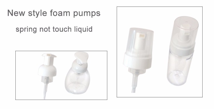 Durable amber bottles with foam pump