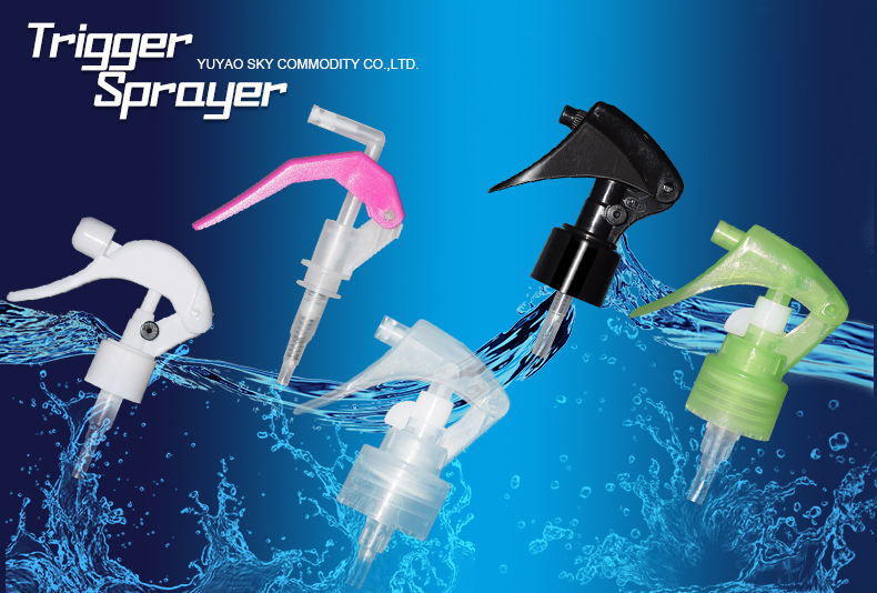 Plastic Black Cleaning Trigger Sprayers Mini Plastic Spray Pump 20mm 24mm