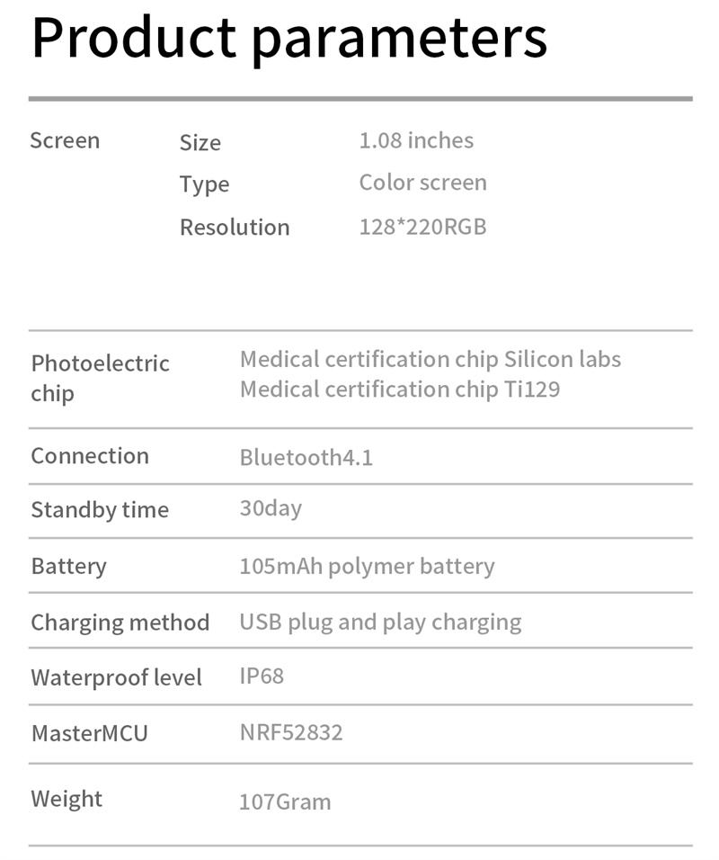 JGo smart watch E66 ECG PPG IP68 waterproof body temperature monitor smart bracelet health thermometer sdk smartwatch