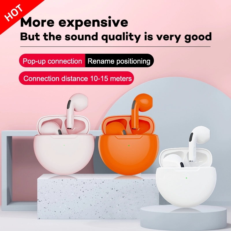 Audifonos-Blue tooth Headphone Pro6 OEM ODM Ecouteur Earphone Earbuds Wireless BT Headset