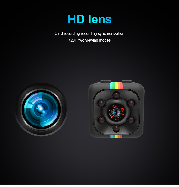 Amazon hot SQ11 Mini Camera HD 1080P Mini DV Security Camera Spy Camera Night Vision Support 32G card