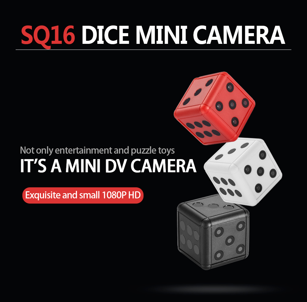 Hot Sale SQ16 Mini Dice Camera Spy 1080P Small Kids Cameras Motion Detection Micro Camera With Night Vision