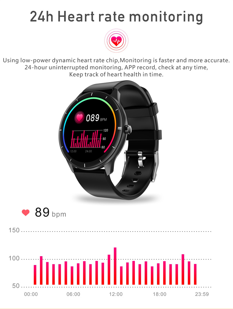 JGo Smart Watch Q21 android Blood Pressure Spo2 IP67 Waterproof Smart Watch bracelet Sport Smart watch