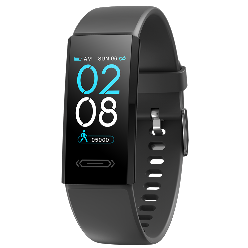 JGo body temperature smart wrist band fitness tracker heart rate