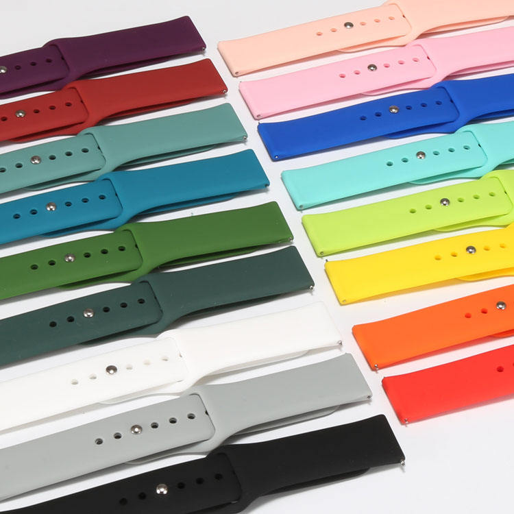 Wholesale Replacement 20mm 22mm Silicone Wristband Smart Watch Band Strap For Samsung Galaxy