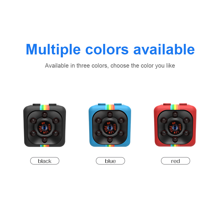 Amazon hot SQ11 Mini Camera HD 1080P Mini DV Security Camera Spy Camera Night Vision Support 32G card