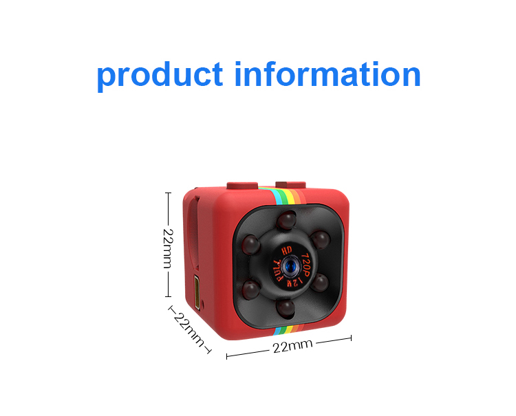 Amazon hot SQ11 Mini Camera HD 1080P Mini DV Security Camera Spy Camera Night Vision Support 32G card