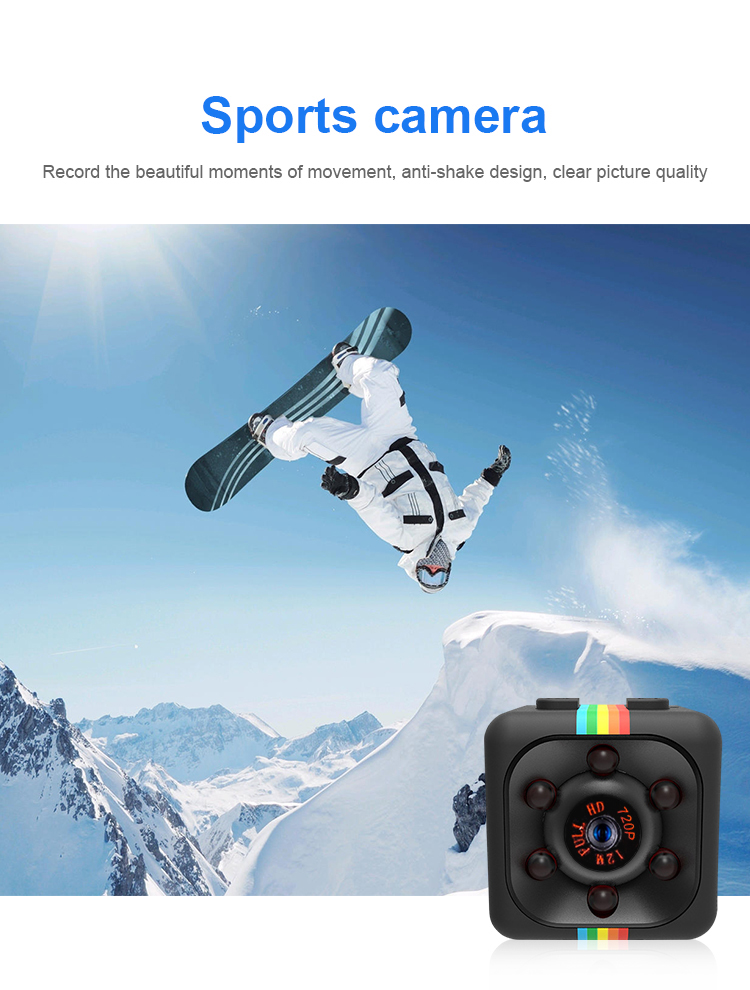 Amazon hot SQ11 Mini Camera HD 1080P Mini DV Security Camera Spy Camera Night Vision Support 32G card
