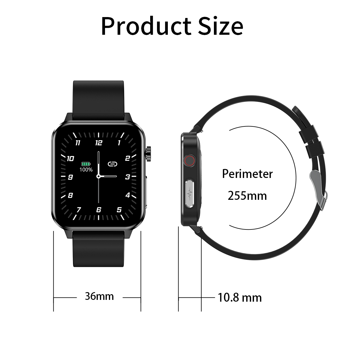 1.7 inch Screen Multi Dial ECG PPG E86 Body Temperature Health Monitor Fashion Smart Bracelet Watch