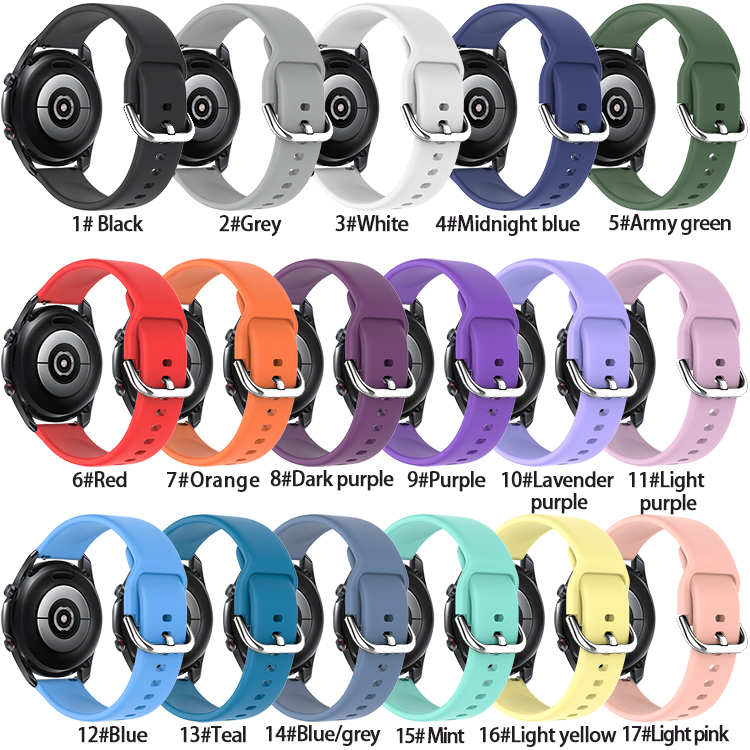 High Quality Quickly Install Replacement Silicone Watch Bands For Samsung Android Active 2