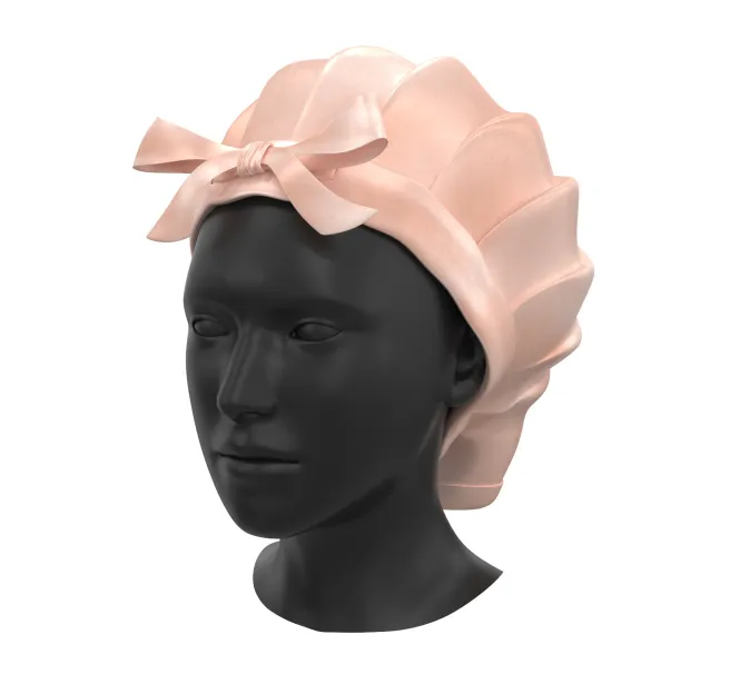 Chanel Silk / Satin Designer bonnet. Sleeping cap/ shower cap
