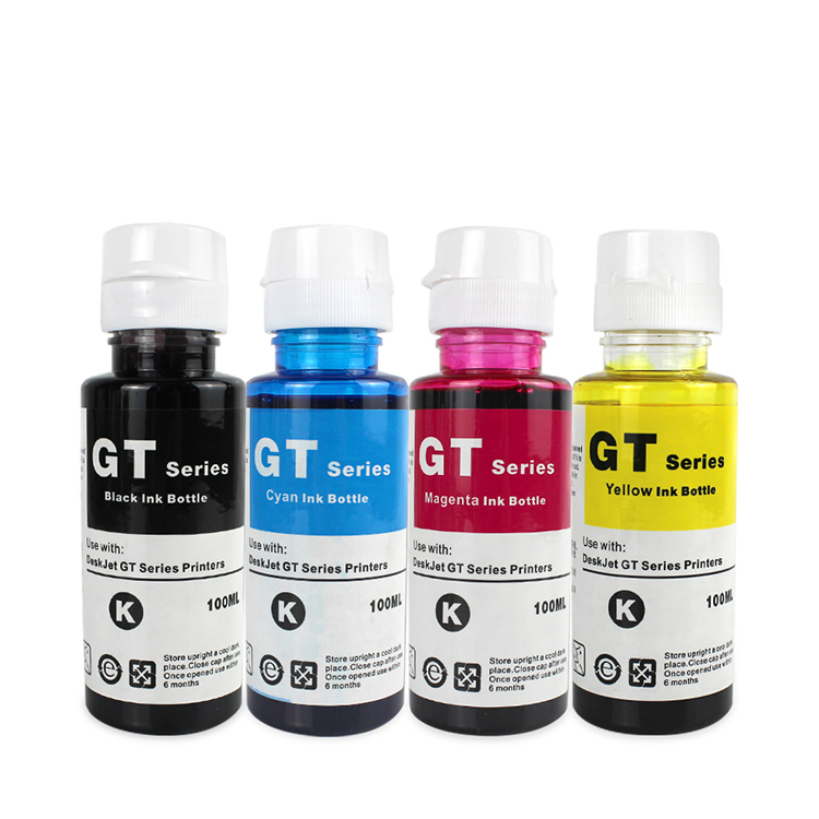 Factory Wholesale Refill Bulk Printing Color Premium Bottle Dye Ink For HP Deskjet GT 5810 5820 310  GT51 GT52 Series Printers