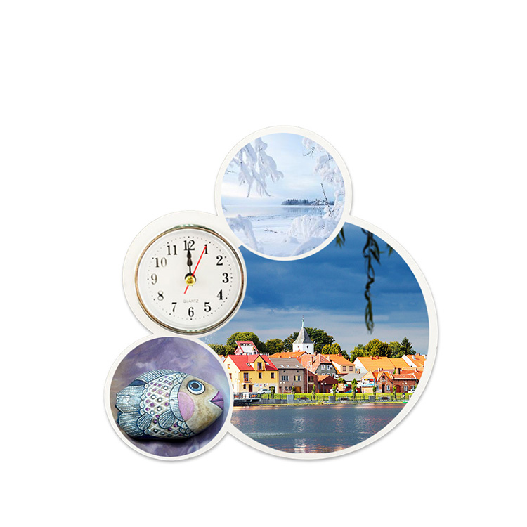 Sublimation Blank Small Photo Frame Clock, Perfect Water Resistant Clock, Flexible Options to Hang or to Stand