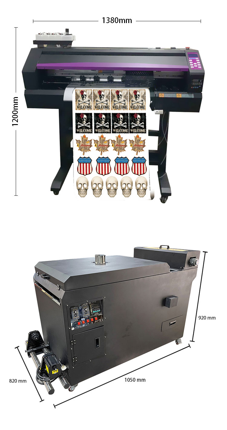 Heat Transfer Machine 60cm A3 dtf film roll dtf oven and powder shaker