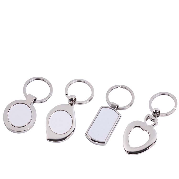 Custom Metal Aluminum Blank Sublimation Keychain Keyring Key Chain