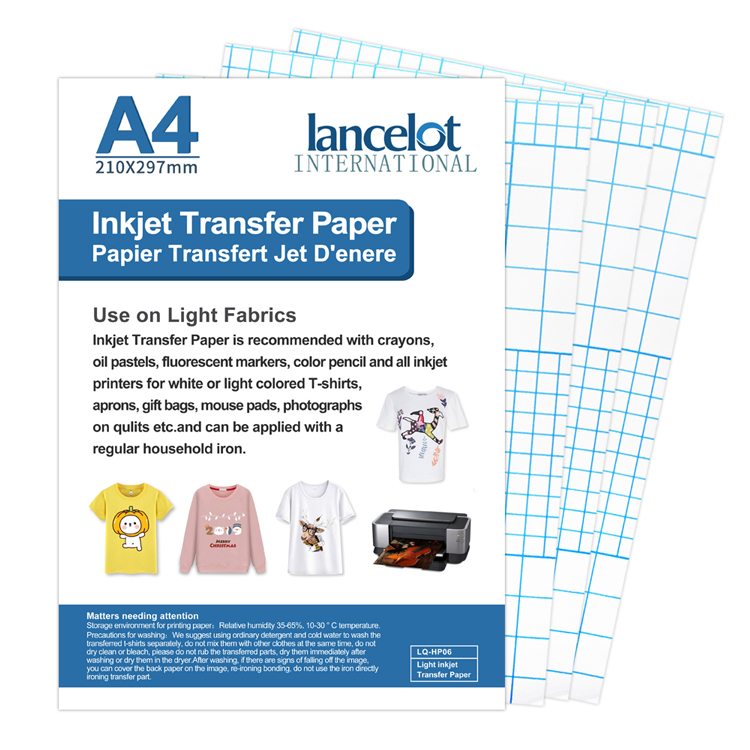 A4 A3 Size Dark Color Inkjet Opaque Heat Transfer Paper for cotton